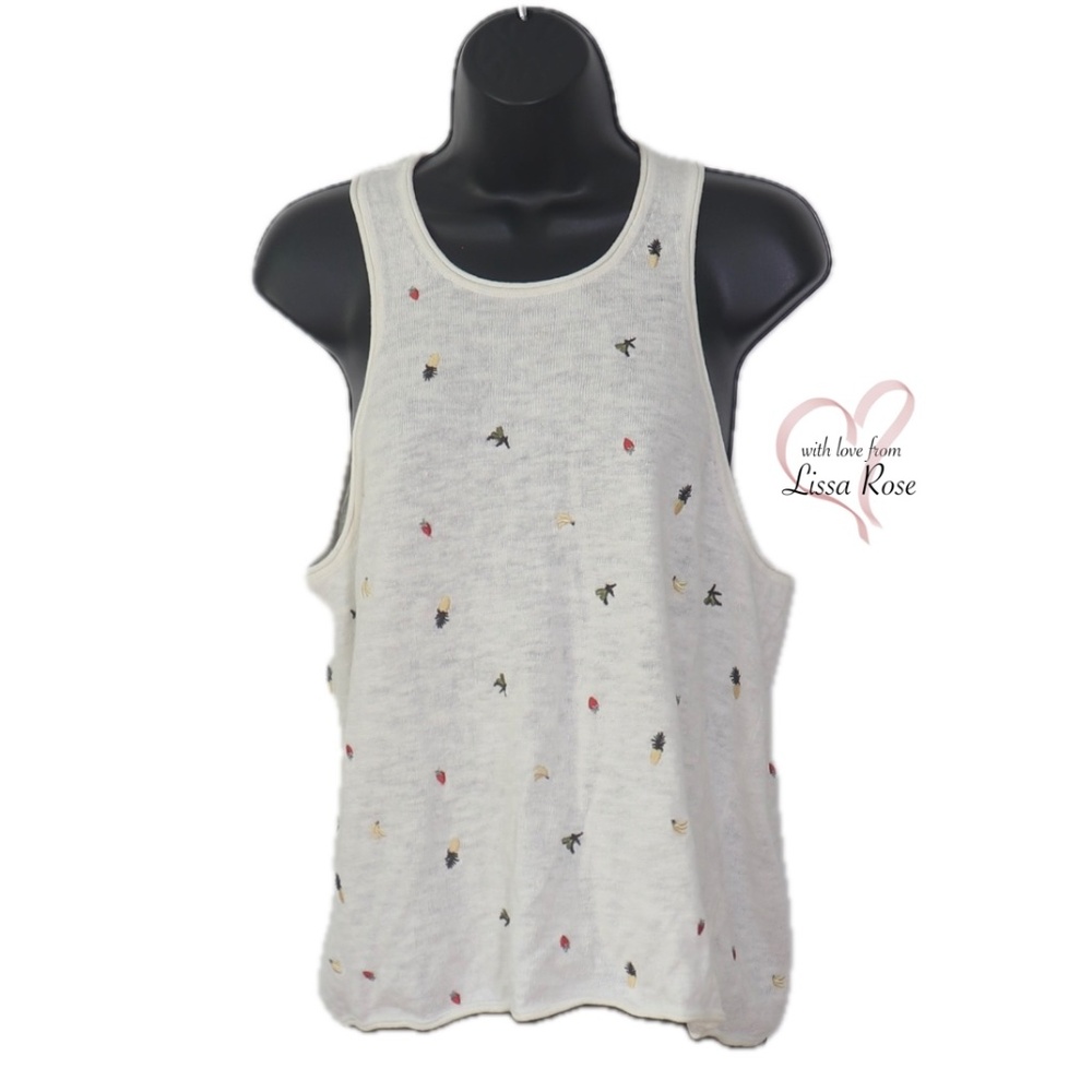 Fresca Fruit Embroidered Sweater Tank (Madewell)